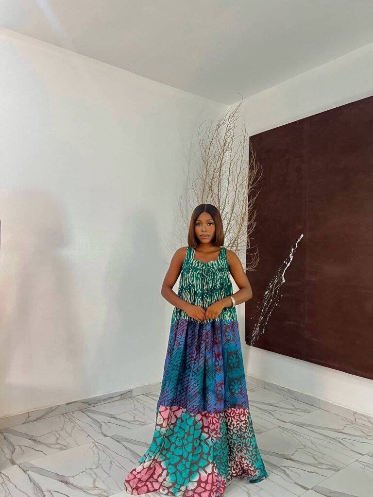 Bubu gown styles - Aduke square neck elegant design for professional events