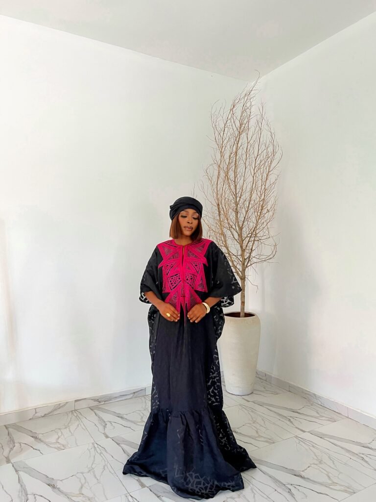 Bubu gown styles - Iris artistic color-focused creative design